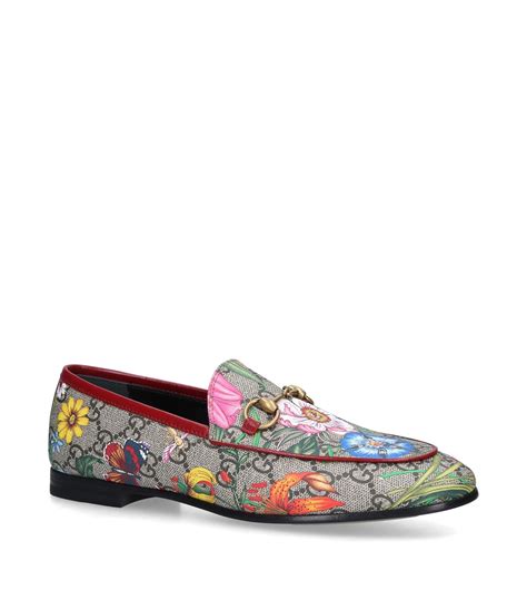 gucci loafers floral|gucci fur loafers plaid.